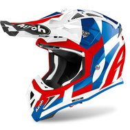 MX helma AIROH AVIATOR ACE TRICK Bílá / Modrá