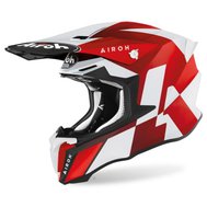 MX helma AIROH TWIST 2.0 LIFT Červená / Bílá