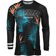 Pánský MX dres THOR PULSE Tropix Black/White