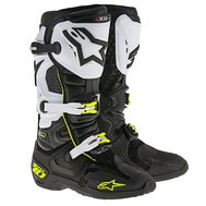 ALPINESTARS TECH 10 boty - černá/bílá/flo žlutá