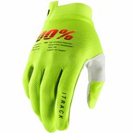 MX rukavice 100% iTRACK Fluo Žluté