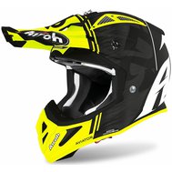MX helma AIROH AVIATOR ACE KYBON Žlutá / Černá